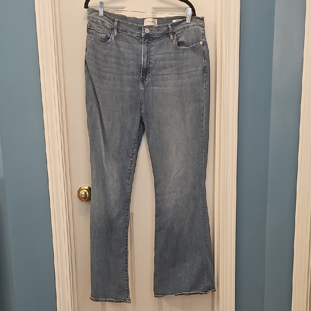 Frame Denim Light Blue Flare Jeans